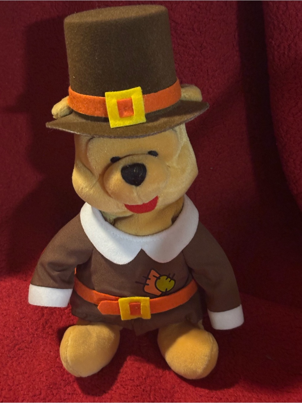 Brown Pilgrim Bear Plush Toy - Kids Stuffed Animal